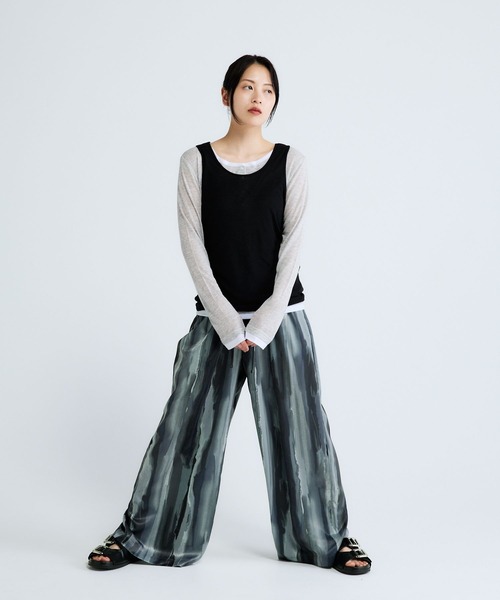 JEANASIS(ジーナシス)の「【選べる着丈】マルチカラーイージーパンツ/674791(その他パンツ・レディース・ブラウン/グレー系その他/ブラック/ブルー系その他・SMALL/FREE)」の10枚目の写真