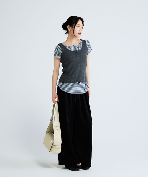 JEANASIS(ジーナシス)の「【選べる着丈】マルチカラーイージーパンツ/674791(その他パンツ・レディース・ブラウン/グレー系その他/ブラック/ブルー系その他・SMALL/FREE)」の5枚目の写真