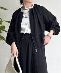 麻ライクブルゾン