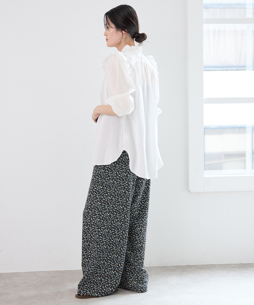 IENA(イエナ)の「《一部店舗限定》 コットンシュリンク7分袖ブラウス(シャツ/ブラウス・レディース・レッド/ベージュ系その他/ホワイト/ネイビー・FREE)」の19枚目の写真