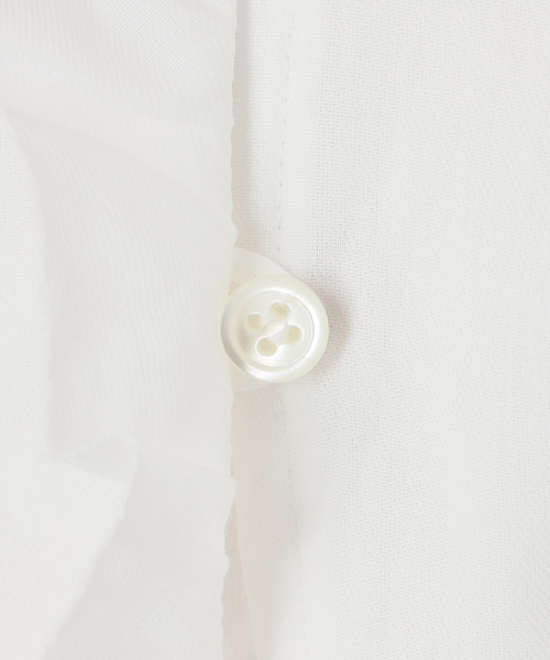 IENA(イエナ)の「《一部店舗限定》 コットンシュリンク7分袖ブラウス(シャツ/ブラウス・レディース・レッド/ベージュ系その他/ホワイト/ネイビー・FREE)」の8枚目の写真
