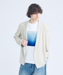 ABAHOUSE（アバハウス）の「【セットアップ対応】デニムライクツイル ダブルジャケット（テーラードジャケット）」