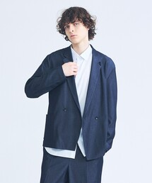 ABAHOUSE | 【セットアップ対応】デニムライクツイル ダブルジャケット(テーラードジャケット)