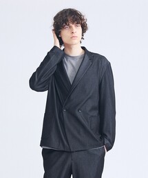 ABAHOUSE（アバハウス）の「【セットアップ対応】デニムライクツイル ダブルジャケット（テーラードジャケット）」