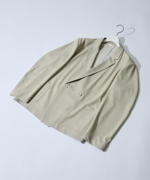 ABAHOUSE（アバハウス）の「【セットアップ対応】デニムライクツイル ダブルジャケット（テーラードジャケット・メンズ・ブラック/ベージュ/インディゴブルー・46/48）」の5枚目の写真