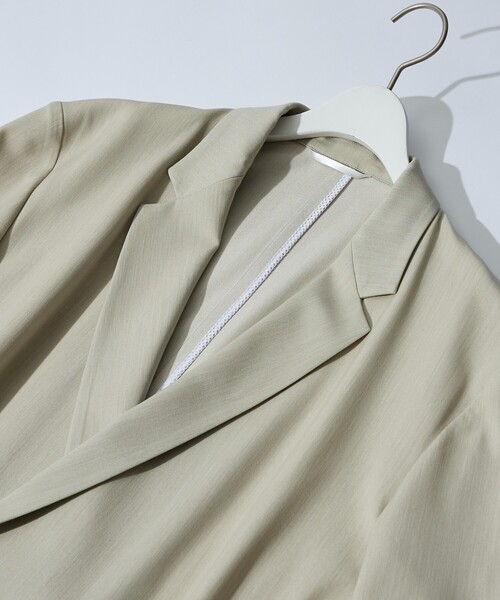 ABAHOUSE（アバハウス）の「【セットアップ対応】デニムライクツイル ダブルジャケット（テーラードジャケット・メンズ・ブラック/ベージュ/インディゴブルー・46/48）」の6枚目の写真