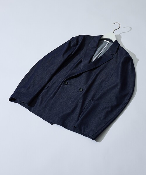 ABAHOUSE（アバハウス）の「【セットアップ対応】デニムライクツイル ダブルジャケット（テーラードジャケット・メンズ・ブラック/ベージュ/インディゴブルー・46/48）」の20枚目の写真