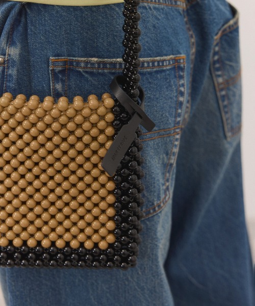 ADAM ET ROPE'（アダムエロペ）の「ビーズミニショルダーバッグ（ショルダーバッグ・レディース・レッド/ベージュ系その他・FREE）」の6枚目の写真