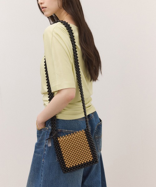 ADAM ET ROPE'（アダムエロペ）の「ビーズミニショルダーバッグ（ショルダーバッグ・レディース・レッド/ベージュ系その他・FREE）」の10枚目の写真