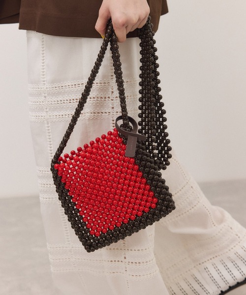 ADAM ET ROPE'（アダムエロペ）の「ビーズミニショルダーバッグ（ショルダーバッグ・レディース・レッド/ベージュ系その他・FREE）」の21枚目の写真