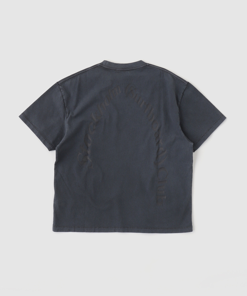 Stockholm Surfboard Club(ストックホルムサーフボードクラブ)の「STOCKHOLM SURFBOARD CLUB BOX TEE BACK LOGO(Tシャツ/カットソー・メンズ・ブラック/ホワイト・SMALL/MEDIUM)」の3枚目の写真