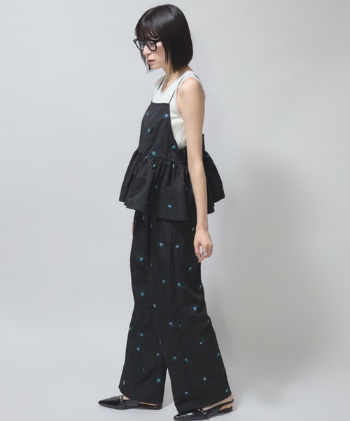 leimn（レイムン）の「花柄刺繍タフタビスチェ（その他トップス・レディース・ブラック・M）」の9枚目の写真