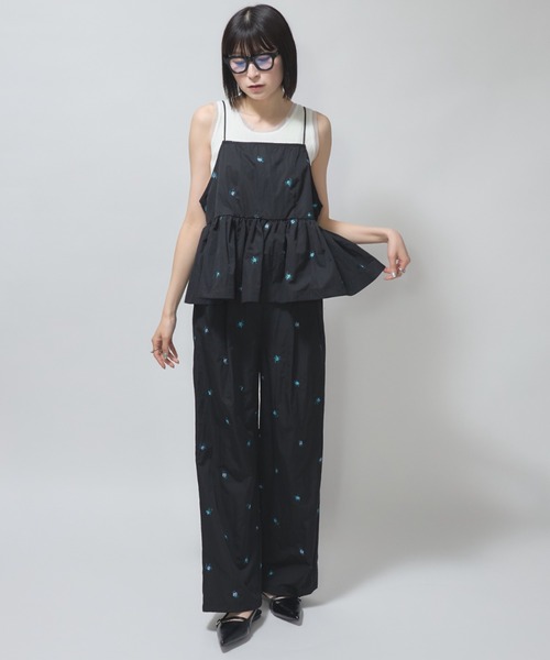 leimn（レイムン）の「花柄刺繍タフタビスチェ（その他トップス・レディース・ブラック・M）」の8枚目の写真