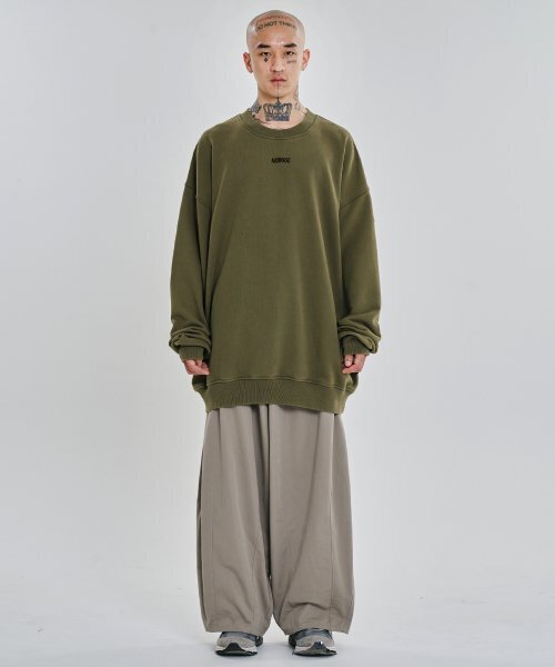 AJOBYAJO（アジョバイアジョ）の「[PBA] Five AJO Logos Washed Sweatshirt [KHAKI]（スウェット・レディース・その他・L/XL）」の4枚目の写真