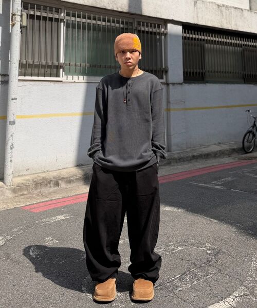 WMC（ダブリューエムシー）の「ワイドトリミングパンツ_BLACK（その他パンツ・メンズ・ブラック・34/30(M)/32(L)/MEDIUM/LARGE/X-LARGE）」の7枚目の写真