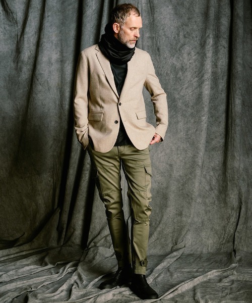 wjk（ダヴルジェイケイ）の「mko13617- combi neck warmer ネックウォーマー(8984 pe34j)（ネックウォーマー/スヌード・メンズ・ブラック/ネイビー・FREE）」の4枚目の写真