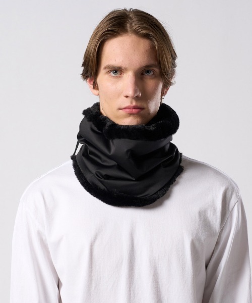 wjk（ダヴルジェイケイ）の「mko13617- combi neck warmer ネックウォーマー(8984 pe34j)（ネックウォーマー/スヌード・メンズ・ブラック/ネイビー・FREE）」の6枚目の写真