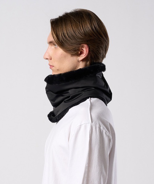 wjk（ダヴルジェイケイ）の「mko13617- combi neck warmer ネックウォーマー(8984 pe34j)（ネックウォーマー/スヌード・メンズ・ブラック/ネイビー・FREE）」の7枚目の写真