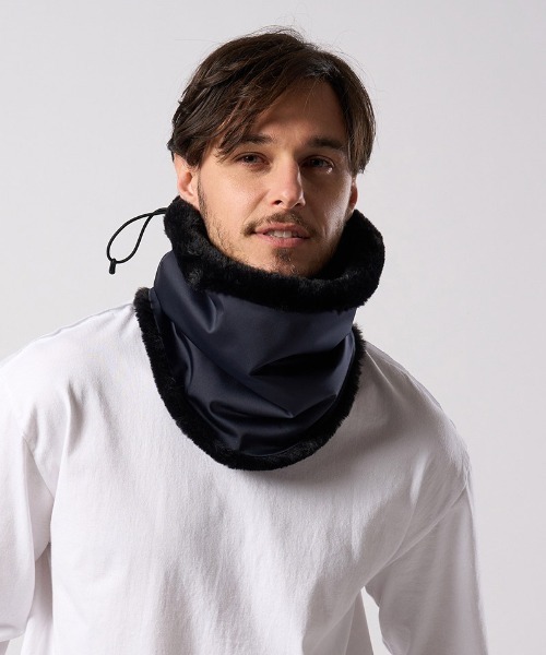 wjk（ダヴルジェイケイ）の「mko13617- combi neck warmer ネックウォーマー(8984 pe34j)（ネックウォーマー/スヌード・メンズ・ブラック/ネイビー・FREE）」の10枚目の写真