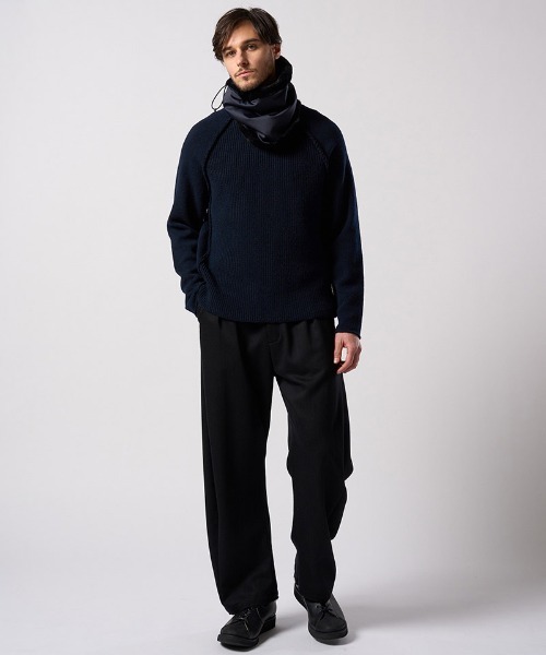 wjk（ダヴルジェイケイ）の「mko13617- combi neck warmer ネックウォーマー(8984 pe34j)（ネックウォーマー/スヌード・メンズ・ブラック/ネイビー・FREE）」の13枚目の写真