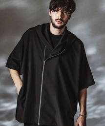 NO ID.（ノーアイディ）の「【NO ID.】Hood Dolman Zip Big Shirt / フード ドルマン ジップ ビッグ シャツ（シャツ/ブラウス）」