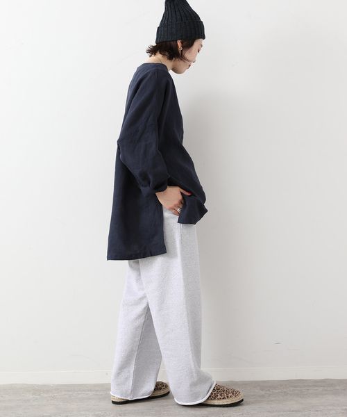 JOURNAL STANDARD LUXE（ジャーナルスタンダード　ラックス）の「エアリネンボートネック-ブラウス（シャツ/ブラウス・レディース・ネイビー/ベージュ/ブルー・FREE）」の11枚目の写真