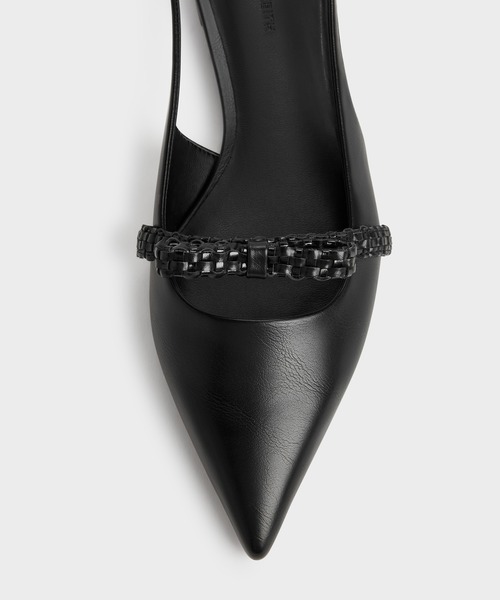 CHARLES & KEITH（チャールズ & キース）の「Kaleen カリーン スリングバックフラット（バレエシューズ・レディース・その他3/ブラック・24.5cm/23.5cm/23cm/22.5cm/25.5cm/25cm）」の5枚目の写真