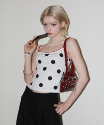 IMARI（イマリ）の「【 IMARI / イマリ 】 レトロ ドット キャミソール #（キャミソール）」