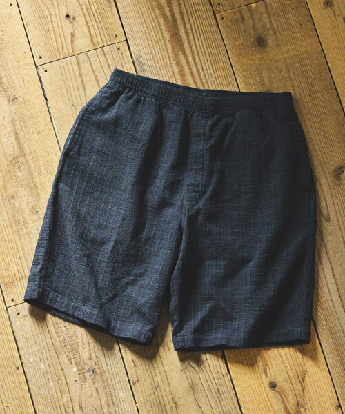 FREAK'S STORE（フリークスストア）の「AUSTRALIAN COTTON チェック イージーショーツ/オーストラリアン コットン ショートパンツ EASY SHORTS（その他パンツ・メンズ・ブラック/ベージュ/サックスブルー・MEDIUM/LARGE）」の7枚目の写真