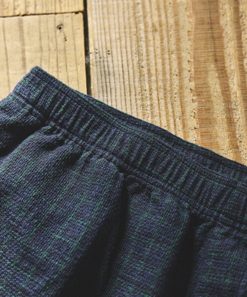 FREAK'S STORE（フリークスストア）の「AUSTRALIAN COTTON チェック イージーショーツ/オーストラリアン コットン ショートパンツ EASY SHORTS（その他パンツ・メンズ・ブラック/ベージュ/サックスブルー・MEDIUM/LARGE）」の9枚目の写真