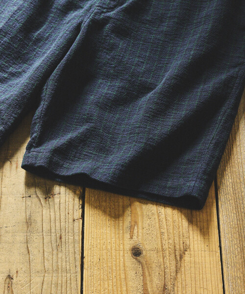 FREAK'S STORE（フリークスストア）の「AUSTRALIAN COTTON チェック イージーショーツ/オーストラリアン コットン ショートパンツ EASY SHORTS（その他パンツ・メンズ・ブラック/ベージュ/サックスブルー・MEDIUM/LARGE）」の10枚目の写真