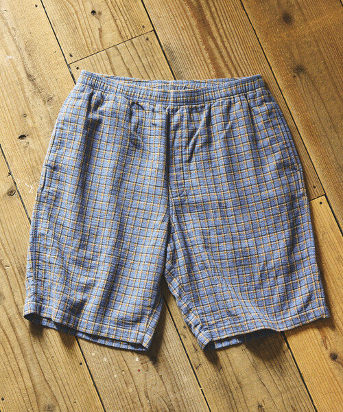 FREAK'S STORE（フリークスストア）の「AUSTRALIAN COTTON チェック イージーショーツ/オーストラリアン コットン ショートパンツ EASY SHORTS（その他パンツ・メンズ・ブラック/ベージュ/サックスブルー・MEDIUM/LARGE）」の17枚目の写真