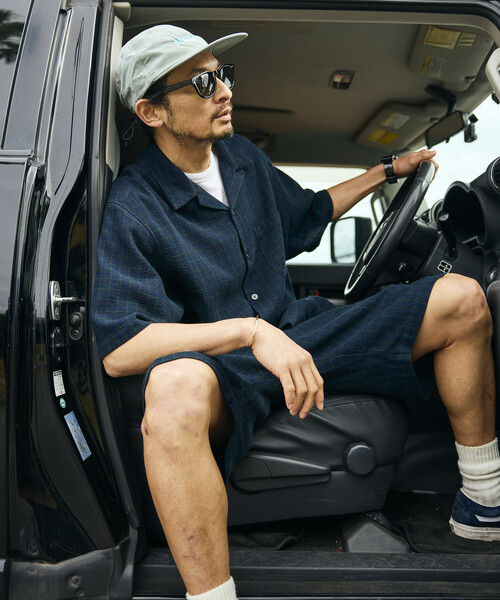 FREAK'S STORE（フリークスストア）の「AUSTRALIAN COTTON チェック イージーショーツ/オーストラリアン コットン ショートパンツ EASY SHORTS（その他パンツ・メンズ・ブラック/ベージュ/サックスブルー・MEDIUM/LARGE）」の21枚目の写真