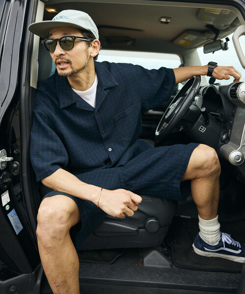 FREAK'S STORE（フリークスストア）の「AUSTRALIAN COTTON チェック イージーショーツ/オーストラリアン コットン ショートパンツ EASY SHORTS（その他パンツ・メンズ・ブラック/ベージュ/サックスブルー・MEDIUM/LARGE）」の22枚目の写真