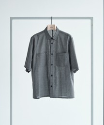ケイさま専用✴︎エイトンATON✴︎シルク✴︎ストライプ柄プルオーバーブラウス ATON/エイトン】GIZA STRIPE OVERSIZED SHORT SLEEVE SHIRT/ギザ