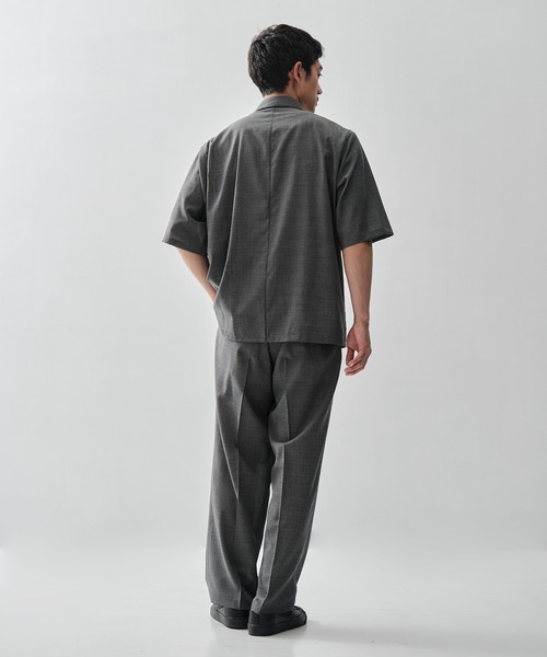 ATON(エイトン)の「【ATON / エイトン】別注TWIST WOOL GAUZE SHORT SLEEVE SHIRT(シャツ/ブラウス・メンズ・ネイビー/ブラック/グレー・2/4/6)」の22枚目の写真