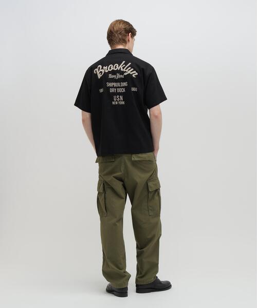 AVIREX(アヴィレックス)の「LINEN-COTTON S/S SHIRT "Brooklyn" / リネン コットン 半袖シャツ ブルックリン / AVIREX /アヴィレックス(シャツ/ブラウス・メンズ・アイボリー/ブラック/マスタード/ネイビー・XL/L/2XL/M)」の22枚目の写真