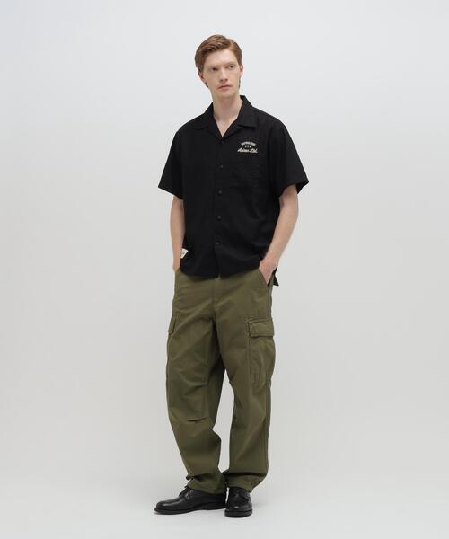 AVIREX(アヴィレックス)の「LINEN-COTTON S/S SHIRT "Brooklyn" / リネン コットン 半袖シャツ ブルックリン / AVIREX /アヴィレックス(シャツ/ブラウス・メンズ・アイボリー/ブラック/マスタード/ネイビー・XL/L/2XL/M)」の21枚目の写真