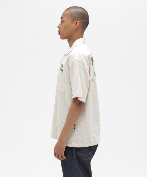 AVIREX(アヴィレックス)の「LINEN-COTTON S/S SHIRT "Brooklyn" / リネン コットン 半袖シャツ ブルックリン / AVIREX /アヴィレックス(シャツ/ブラウス・メンズ・アイボリー/ブラック/マスタード/ネイビー・XL/L/2XL/M)」の7枚目の写真
