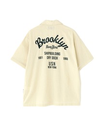 LINEN-COTTON S/S SHIRT "Brooklyn" / リネン コットン 半袖シャツ ブルックリン / AVIREX /アヴィレックス