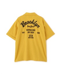 LINEN-COTTON S/S SHIRT "Brooklyn" / リネン コットン 半袖シャツ ブルックリン / AVIREX /アヴィレックス