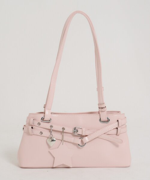 w closet(ダブルクローゼット)の「星チャームBAG(トートバッグ・レディース・シルバー/ピンク/ブラック・FREE)」の5枚目の写真