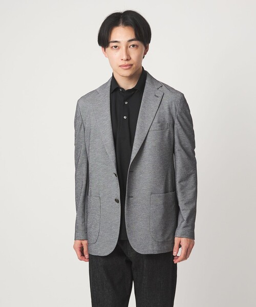 green label relaxing（グリーンレーベルリラクシング）の「DUADRY clean バーズアイ カッタウェイ ビズポロ ポロシャツ -吸水速乾・抗菌-（ポロシャツ・メンズ・ライトグレー/ブラック/ブラウン系/ネイビー・S/L/XL/M/XXL）」の9枚目の写真