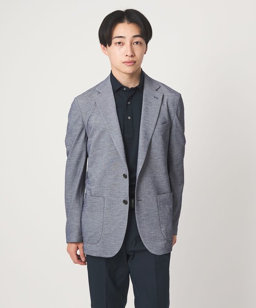 green label relaxing（グリーンレーベルリラクシング）の「DUADRY clean バーズアイ カッタウェイ ビズポロ ポロシャツ -吸水速乾・抗菌-（ポロシャツ・メンズ・ライトグレー/ブラック/ブラウン系/ネイビー・S/L/XL/M/XXL）」の16枚目の写真
