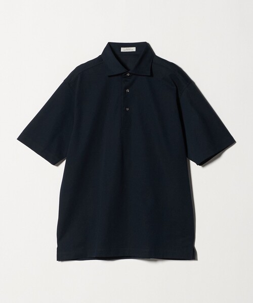 green label relaxing（グリーンレーベルリラクシング）の「DUADRY clean バーズアイ カッタウェイ ビズポロ ポロシャツ -吸水速乾・抗菌-（ポロシャツ・メンズ・ライトグレー/ブラック/ブラウン系/ネイビー・S/L/XL/M/XXL）」の18枚目の写真