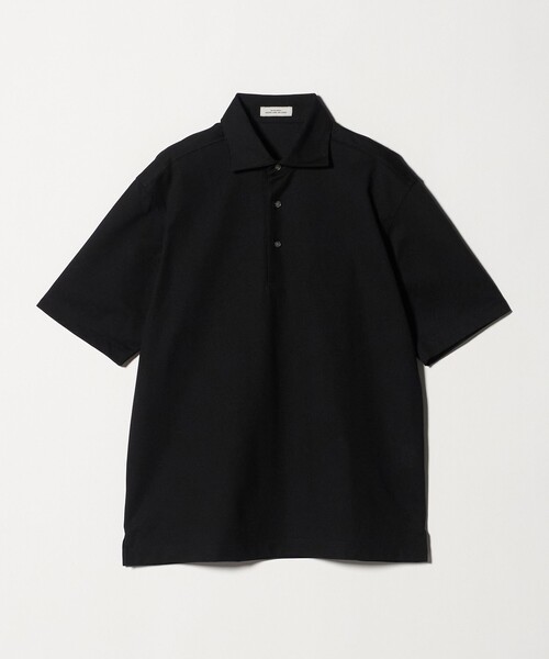 green label relaxing（グリーンレーベルリラクシング）の「DUADRY clean バーズアイ カッタウェイ ビズポロ ポロシャツ -吸水速乾・抗菌-（ポロシャツ・メンズ・ライトグレー/ブラック/ブラウン系/ネイビー・S/L/XL/M/XXL）」の15枚目の写真
