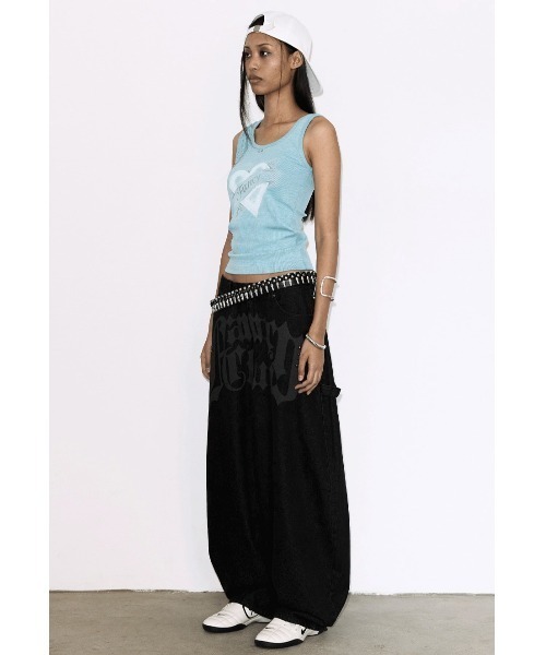 FANCY CLUB（ファンシークラブ）の「A'GEM/9 × .kom 『FANCY CLUB/ファンシークラブ』WASHED HEART SLEEVELESS/ウォッシュドハートスリーブレス（タンクトップ・レディース・グレー/ブルー・FREE）」の14枚目の写真