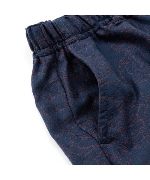 CALEE（キャリー）の「ROSE PATTERN JACQUARD RELAX PANTS（その他パンツ・メンズ・ネイビー・MEDIUM/LARGE/X-LARGE）」の5枚目の写真