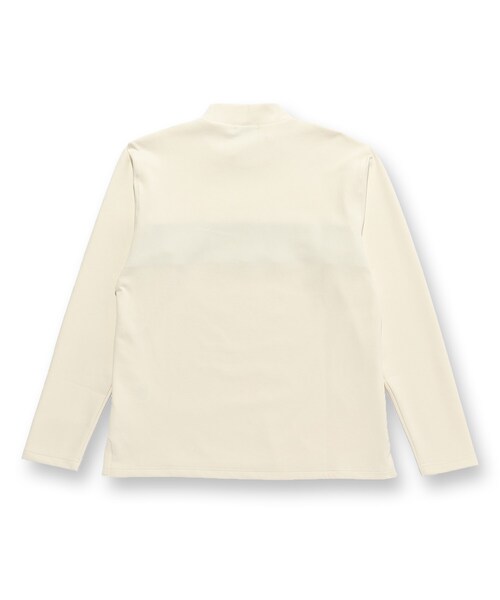 ADABAT STREAM（アダバットストリーム）の「【UVカット】フロントロゴモックネックT（Tシャツ/カットソー・メンズ・ホワイト系/ブラック・46/48/50/52）」の6枚目の写真