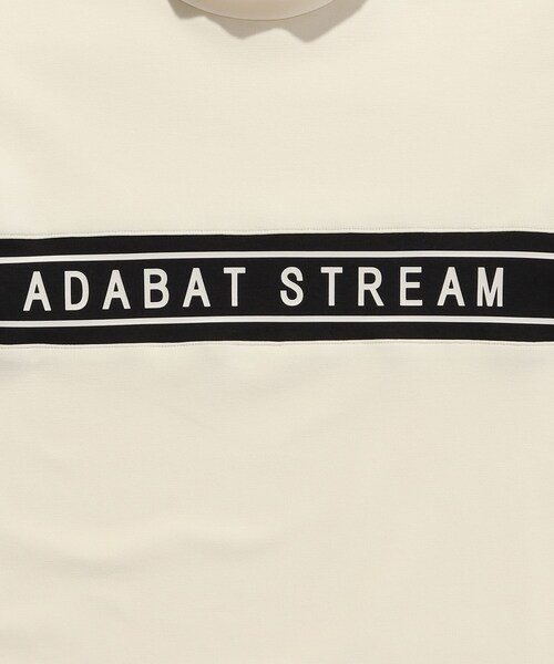 ADABAT STREAM（アダバットストリーム）の「【UVカット】フロントロゴモックネックT（Tシャツ/カットソー・メンズ・ホワイト系/ブラック・46/48/50/52）」の11枚目の写真